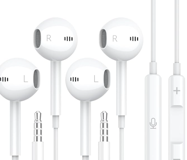 2 Pack Earphones Wired Earbuds for APPLE products